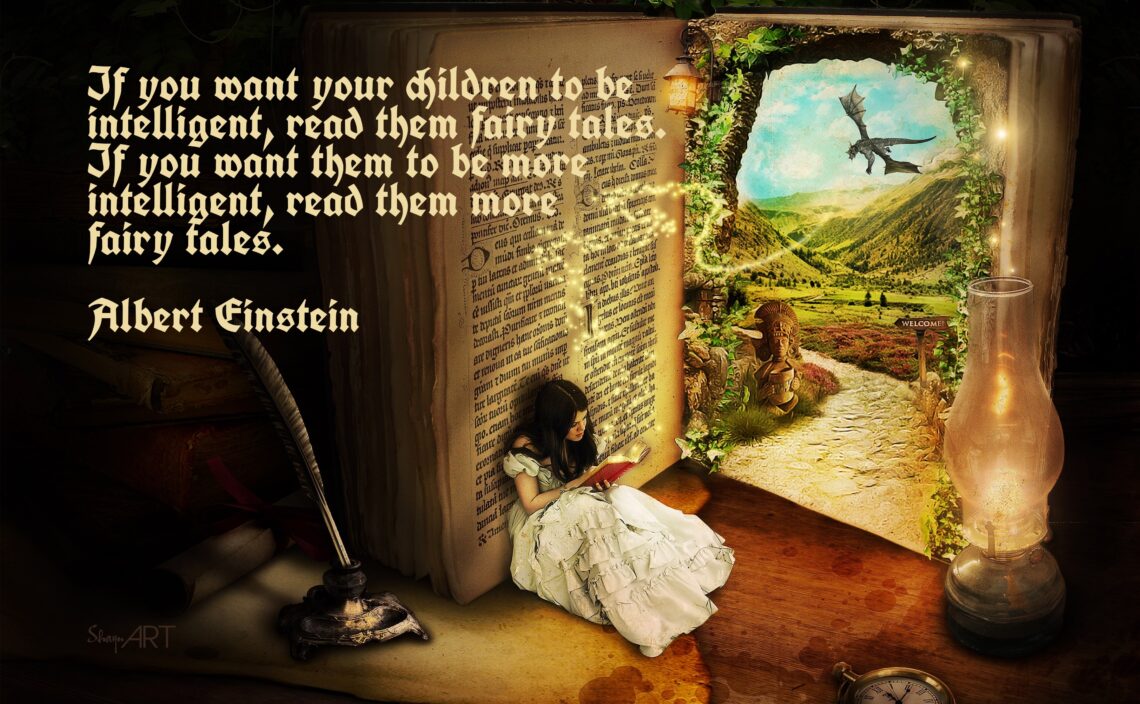 Albert Einstein's quote on fairy tales