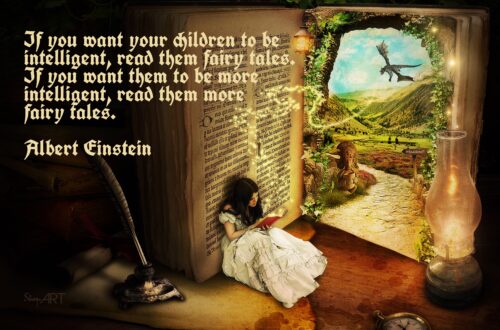Albert Einstein's quote on fairy tales